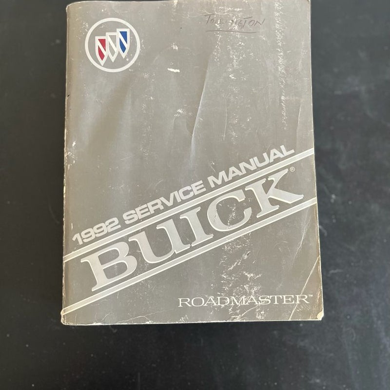 1992 Service Manual Buick Roadmaster