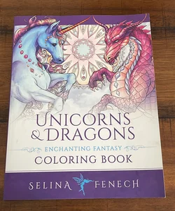 Unicorns and Dragons - Enchanting Fantasy Coloring Book