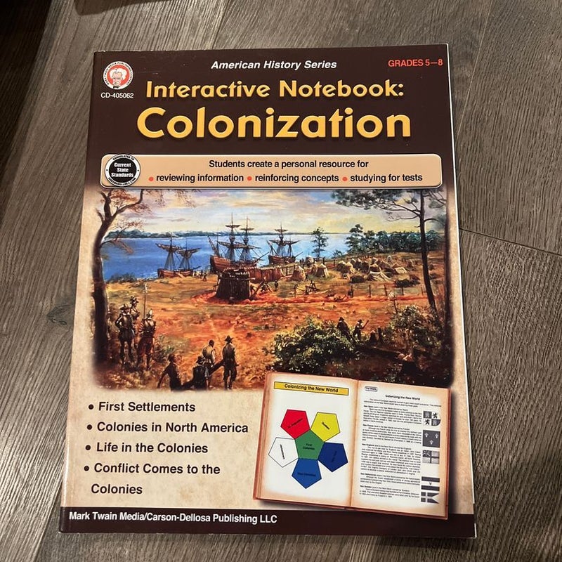 Interactive Notebook: Colonization Resource Book, Grades 5 - 8