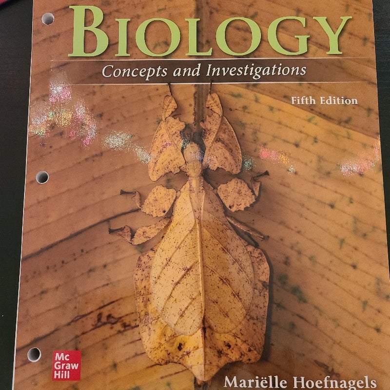 Loose Leaf for Biology: Concepts and Investigations