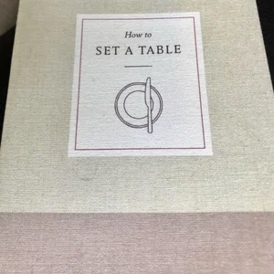 How to Set a Table