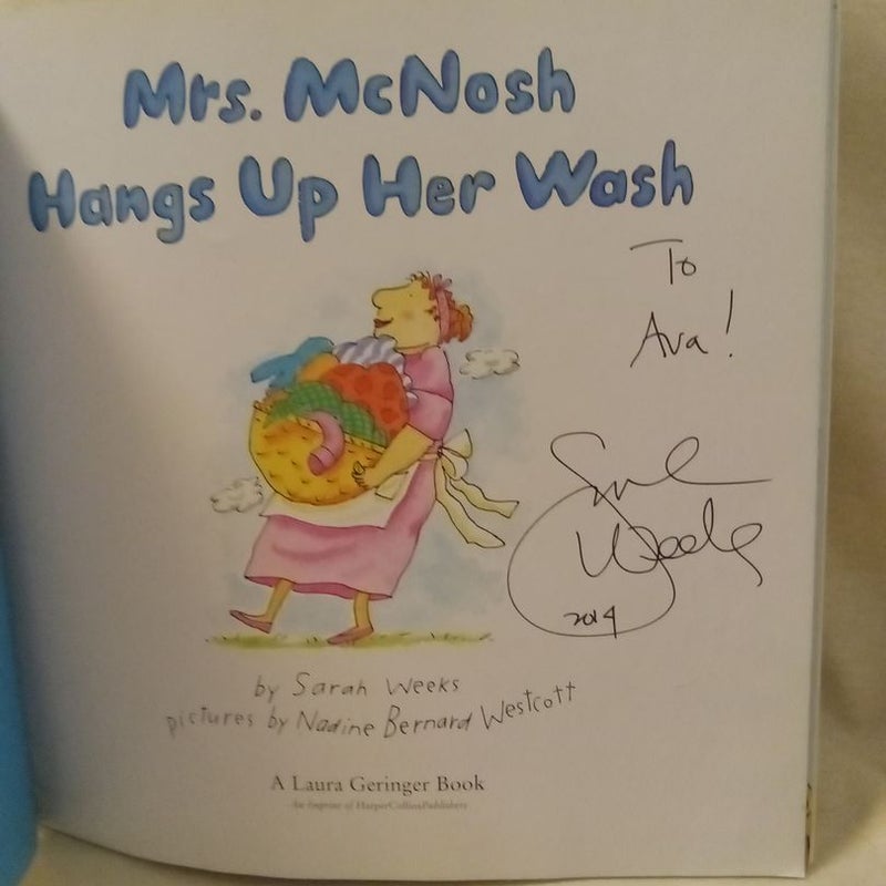 Mrs. Mcnosh Hangs up Her Wash