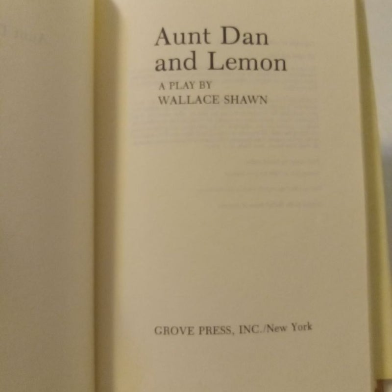 Aunt Dan & Lemon (1985)