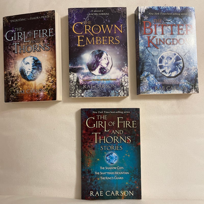 The Girl of Fire and Thorns Trilogy + Novellas all signed copies 