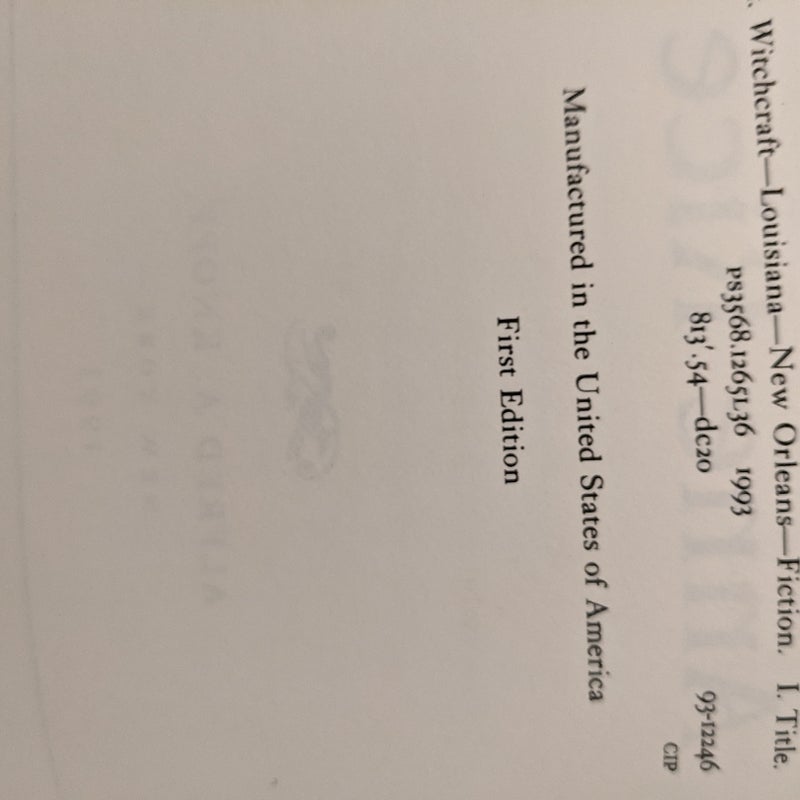 Lasher (1st Edition)