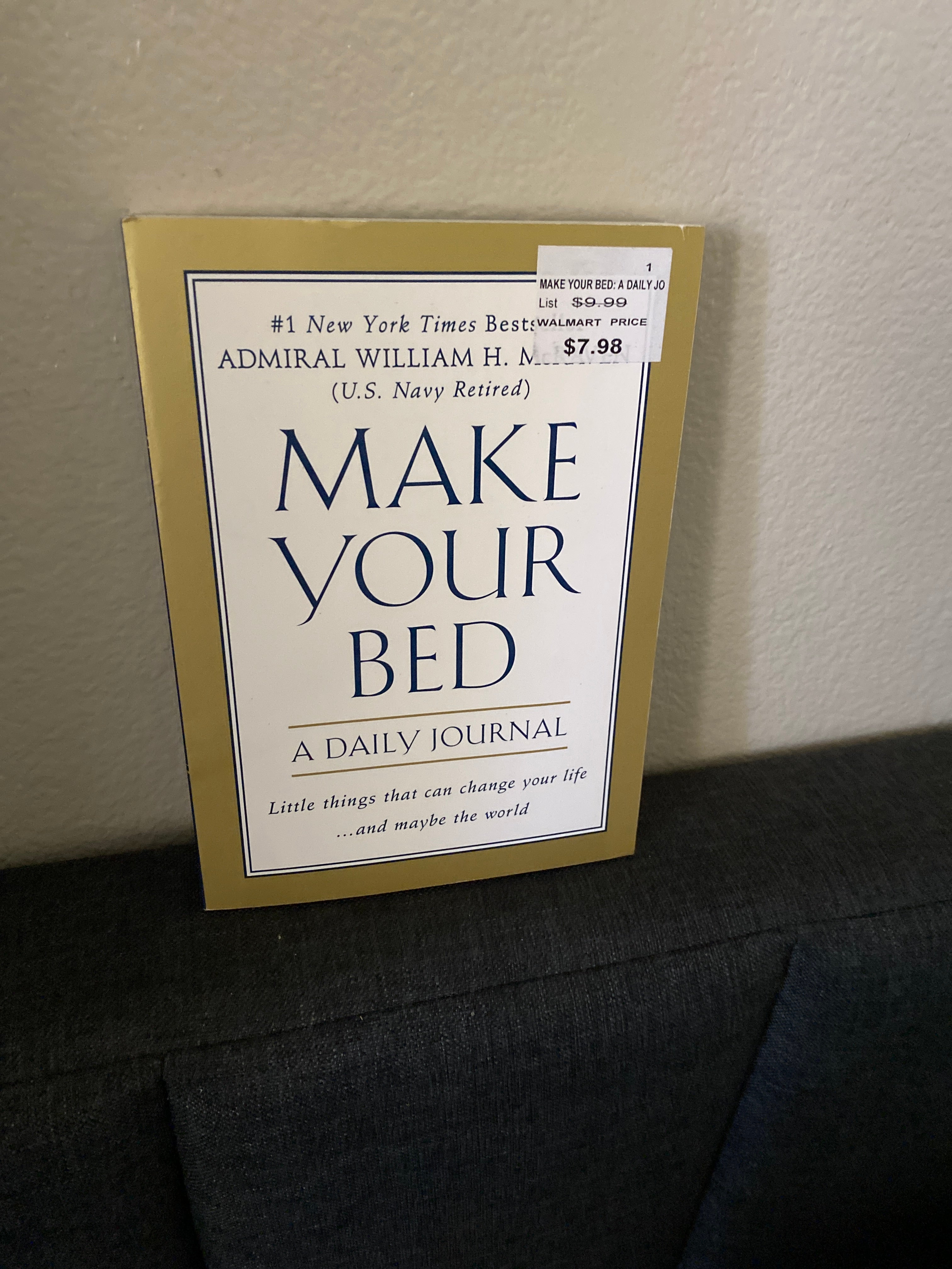 Make Your Bed: a Daily Journal