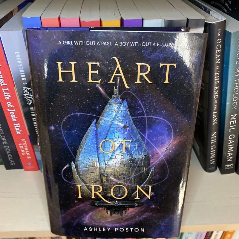 Heart of Iron - dined with sprayed purple edges, author letter and artwork included 