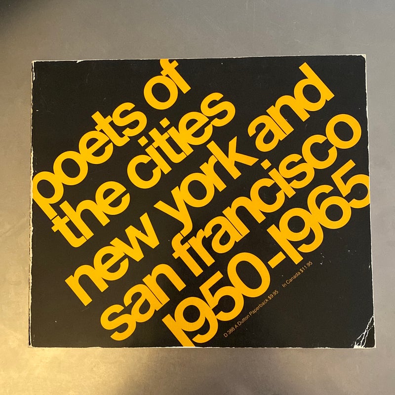 poets of the cities new york and san francisco 1950-1965