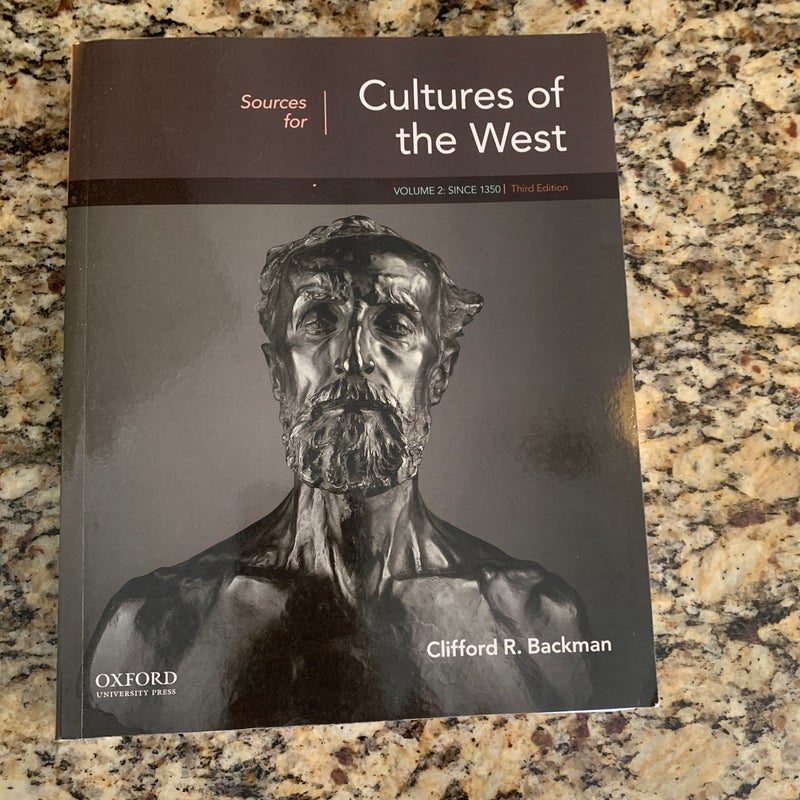 Sources for Cultures of the West