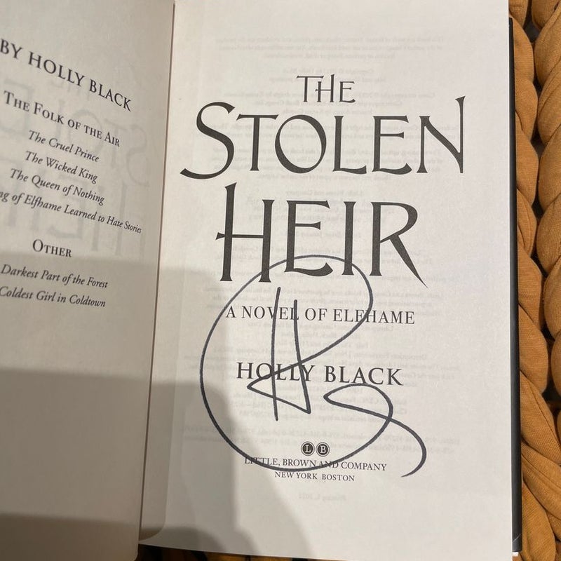 The Stolen Heir B&N edition hand signed