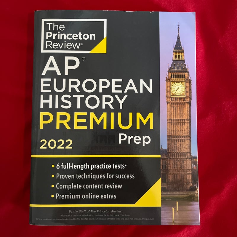 Princeton Review AP European History Premium Prep 2022