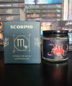 Bookish box Scorpio Candle 