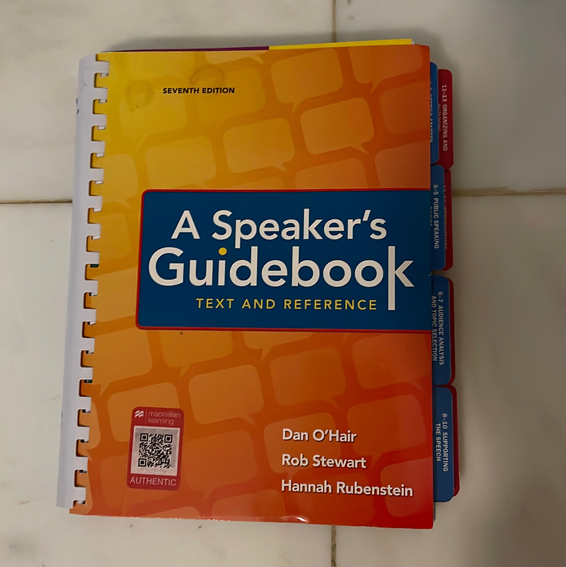 A Speaker's Guidebook: Text and Reference