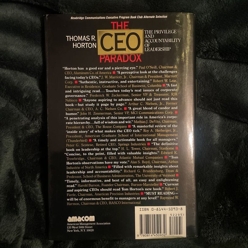 The CEO Paradox