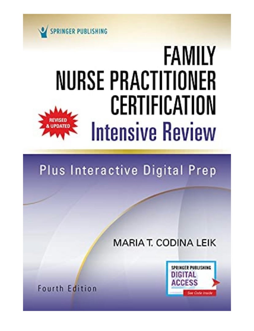 Family Nurse Practitioner Certification Intensive Review