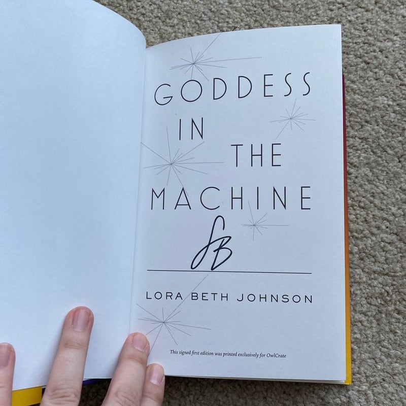 Goddess in the Machine Owl Crate Edition Signed