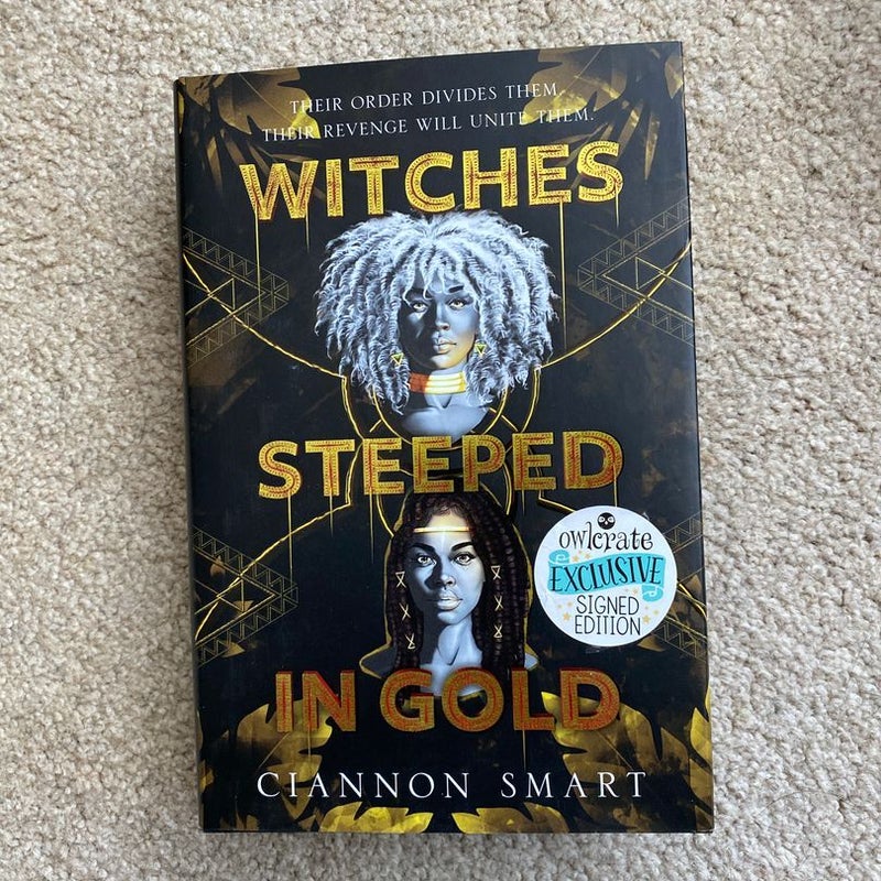 Witches Steeped in Gold Owl Crate Edition Signed w/ Author Letter