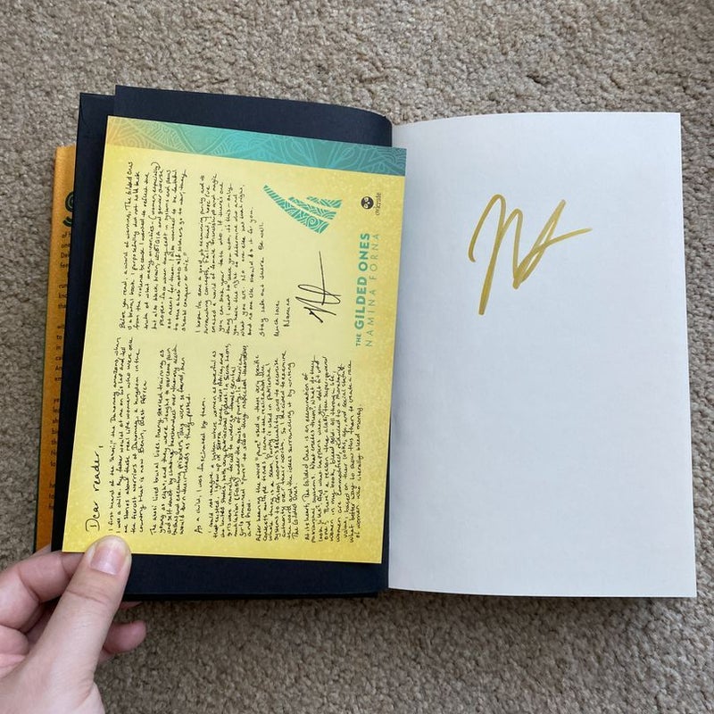 The Gilded Ones Signed w/ Author Letter