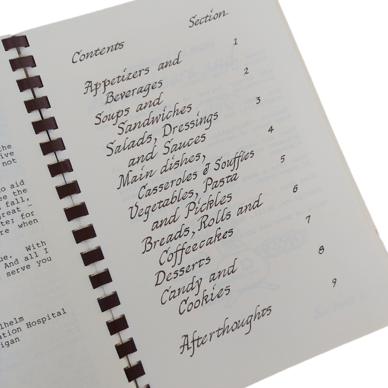 Saint Lawrence Hospital Auxiliary Fare Cookbook 1977 Michigan
