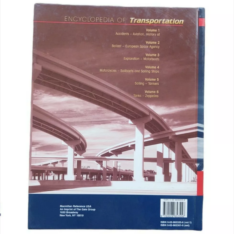 Macmillan Encyclopedia of Transportation Complete in 6 Volumes 