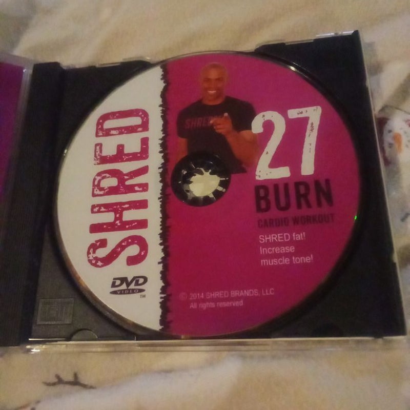 Shred 27 burn cardio workout DVD 
