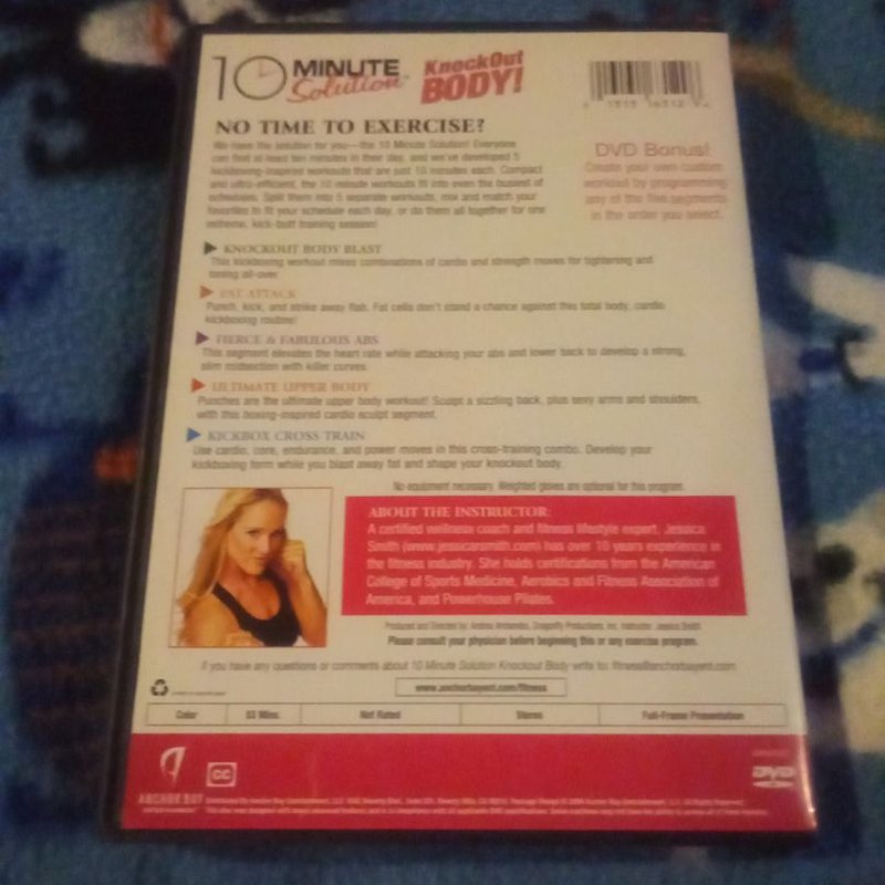 10 Minute Solutions Knockout Body Dvd By Jessica Smith Hardcover