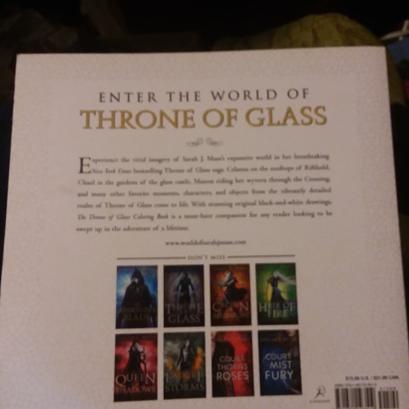 The Throne of Glass Coloring Book by Sarah J. Maas, Yvonne Gilbert