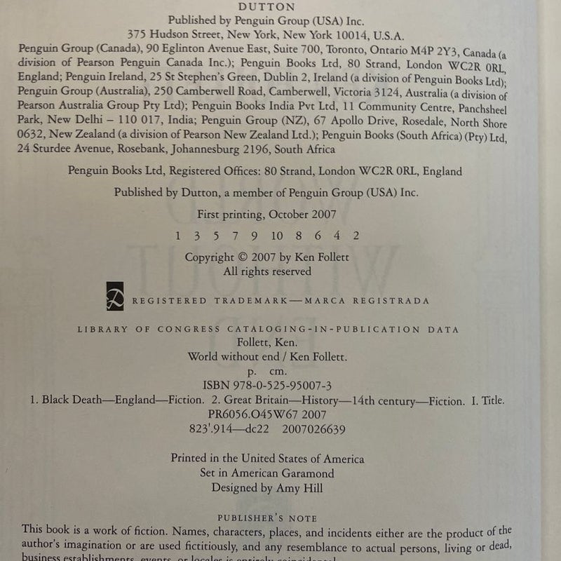 World Without End - 1st Edition