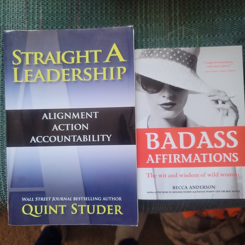 2 book bundle straight a leader