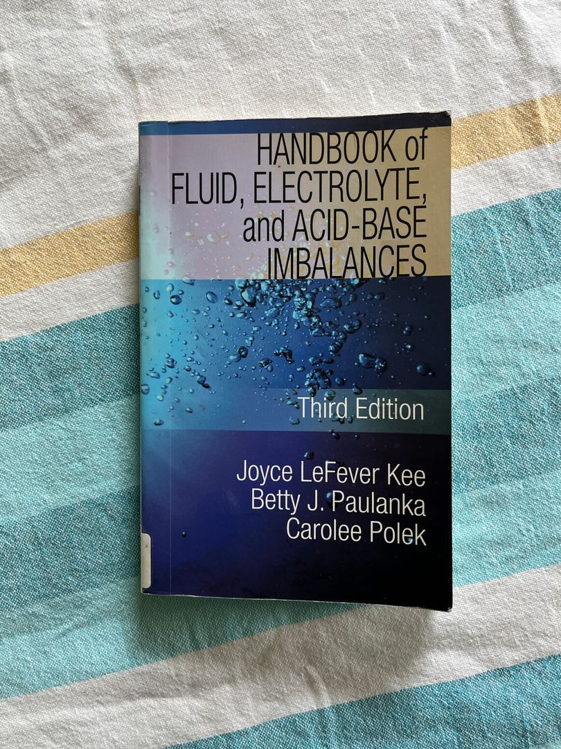 Handbook of Fluid, Electrolyte, and Acid-Base Imbalances