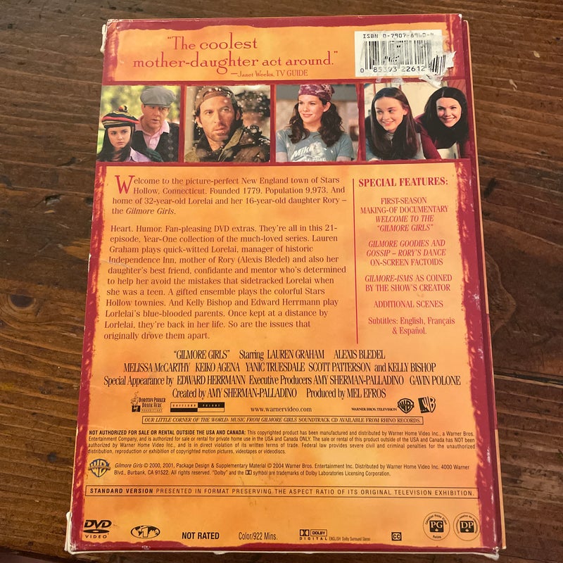 Gilmore Girls- Season 1 DVD (6 discs)