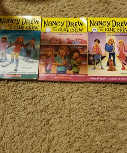 Nancy Drew 3 book pack. Valentin Day Secret, The Fashion Disaster, Ski School Sneak!