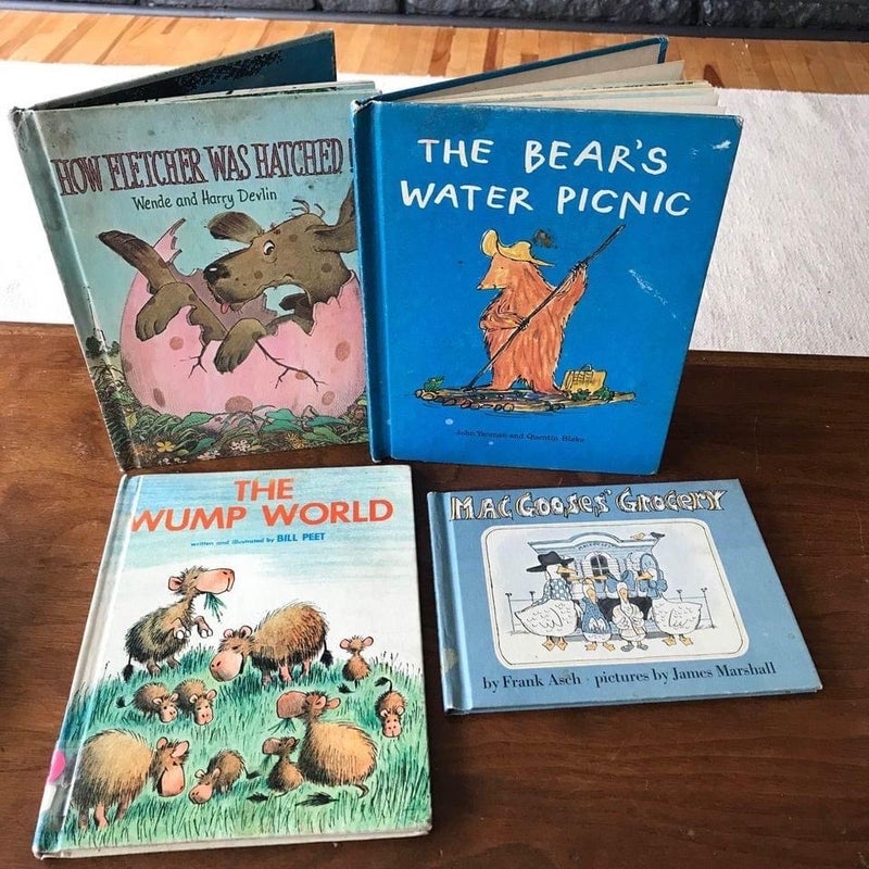 Set of 4 Vintage Children’s Picture Books