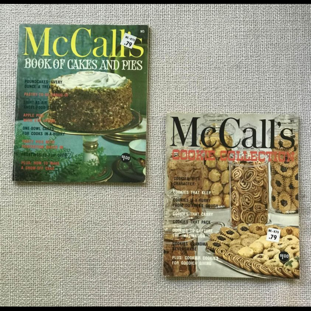 Set of 2 Vintage McCall’s Dessert Cookbooks (1965)