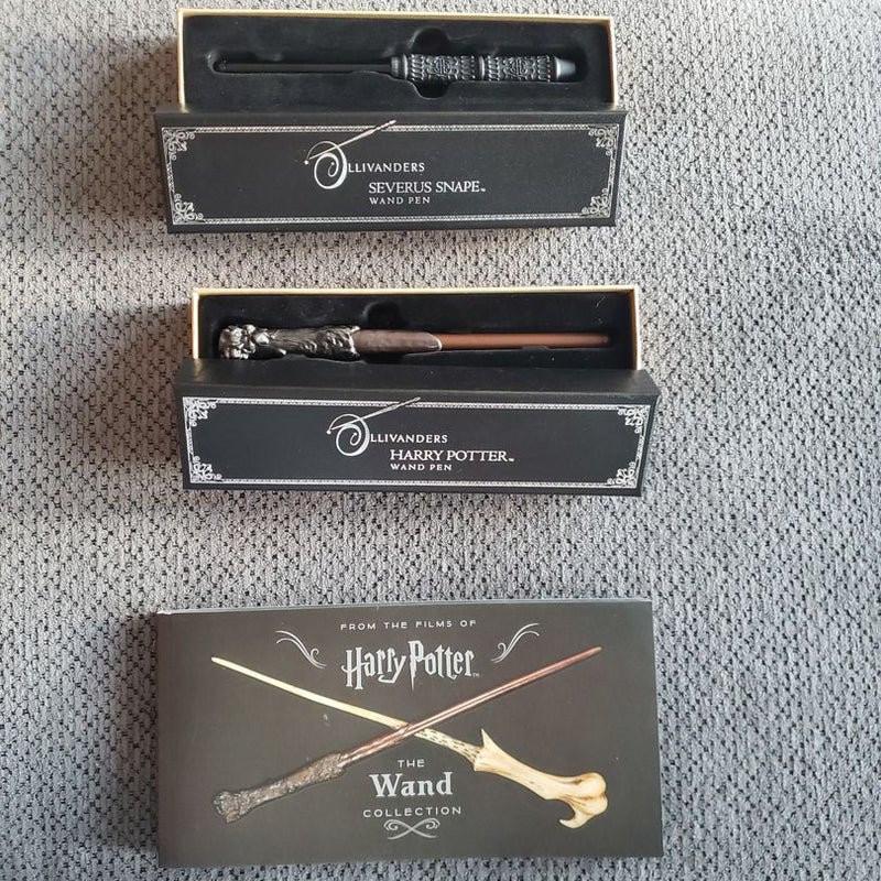 Harry Potter Wand Pens and Book