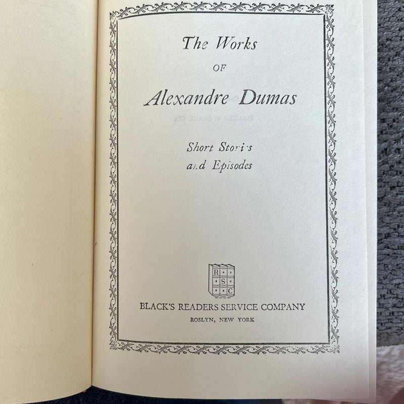 The Works of Alexander Dumas