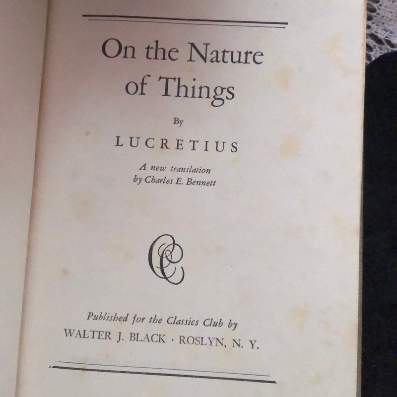 On the nature of things 