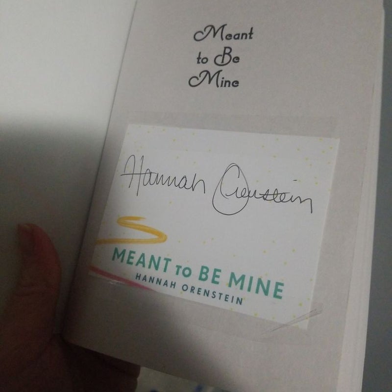 Meant to Be Mine *Signed bookplate*