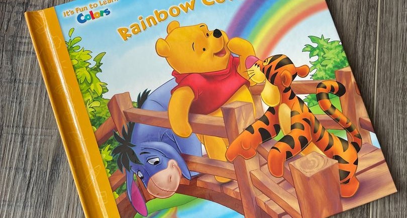 Blue Disney Winnie the Pooh and Friends Rainbow Cover Kids Photo Album  (4x6in) 