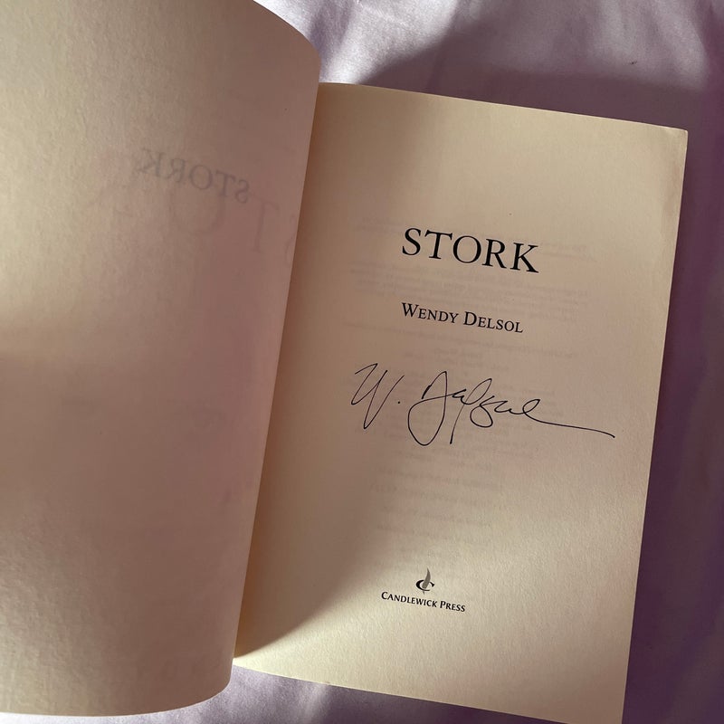 Stork signed