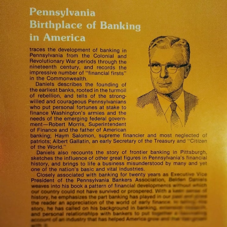 Pennsylvania Birthplace of Banking in America