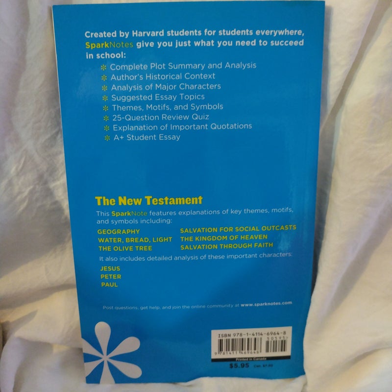 New Testament SparkNotes Literature Guide