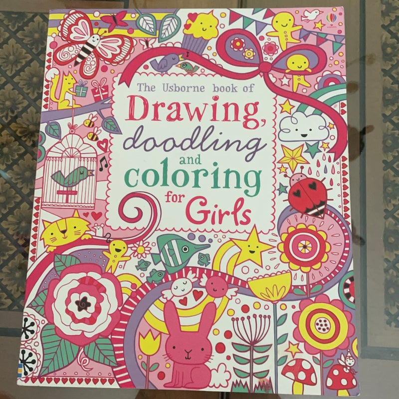 Drawing, Doodling and Coloring Book Girls