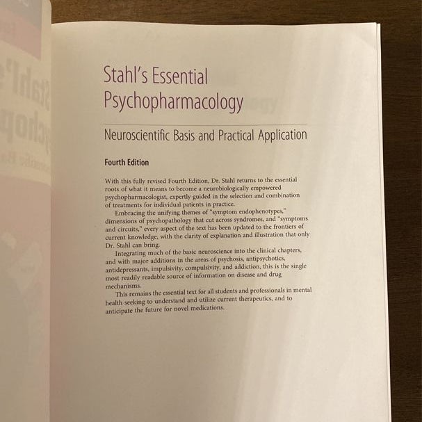 Stahl's Essential Psychopharmacology