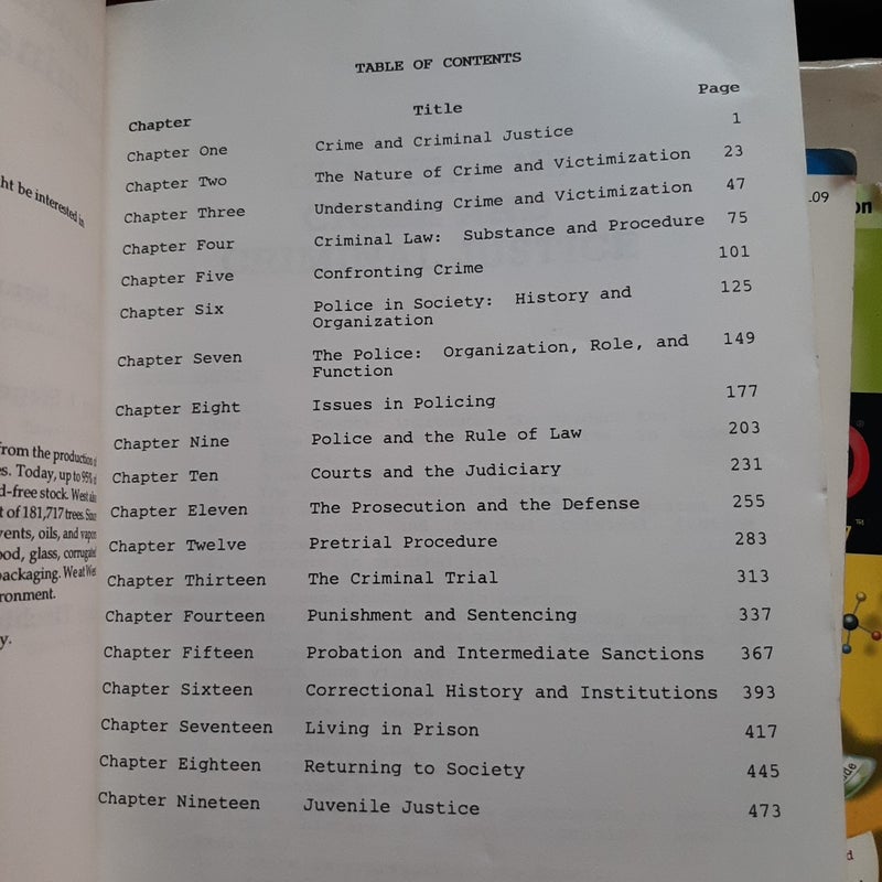 Introduction to Criminal Justice 
