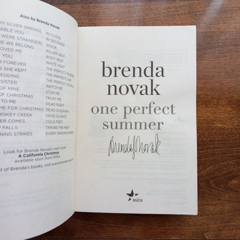 One Perfect Summer *Autographed Copy*