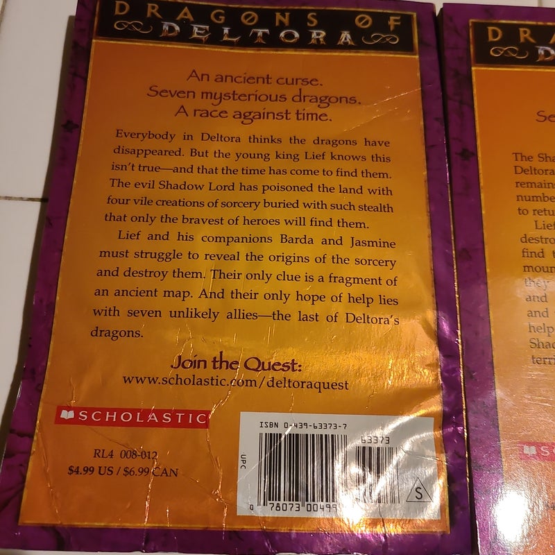Set of 4 Dragons of Deltora books