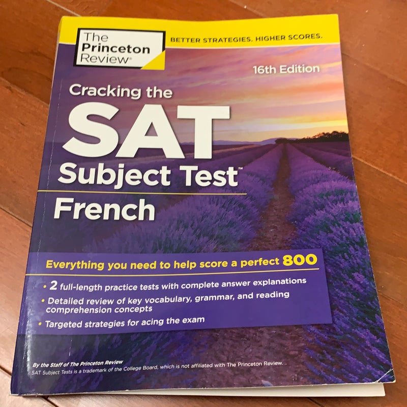 Cracking the SAT subject test in French