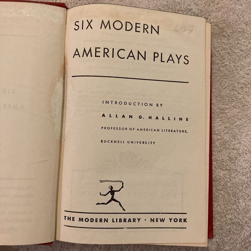 Six Modern American Plays 