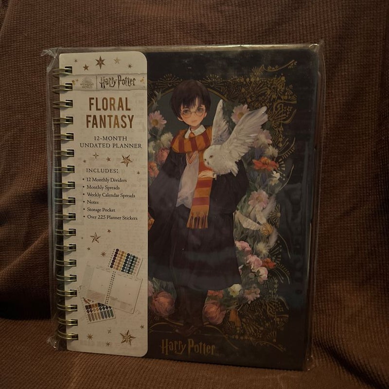 Harry Potter: Floral Fantasy 12-Month Undated Planner